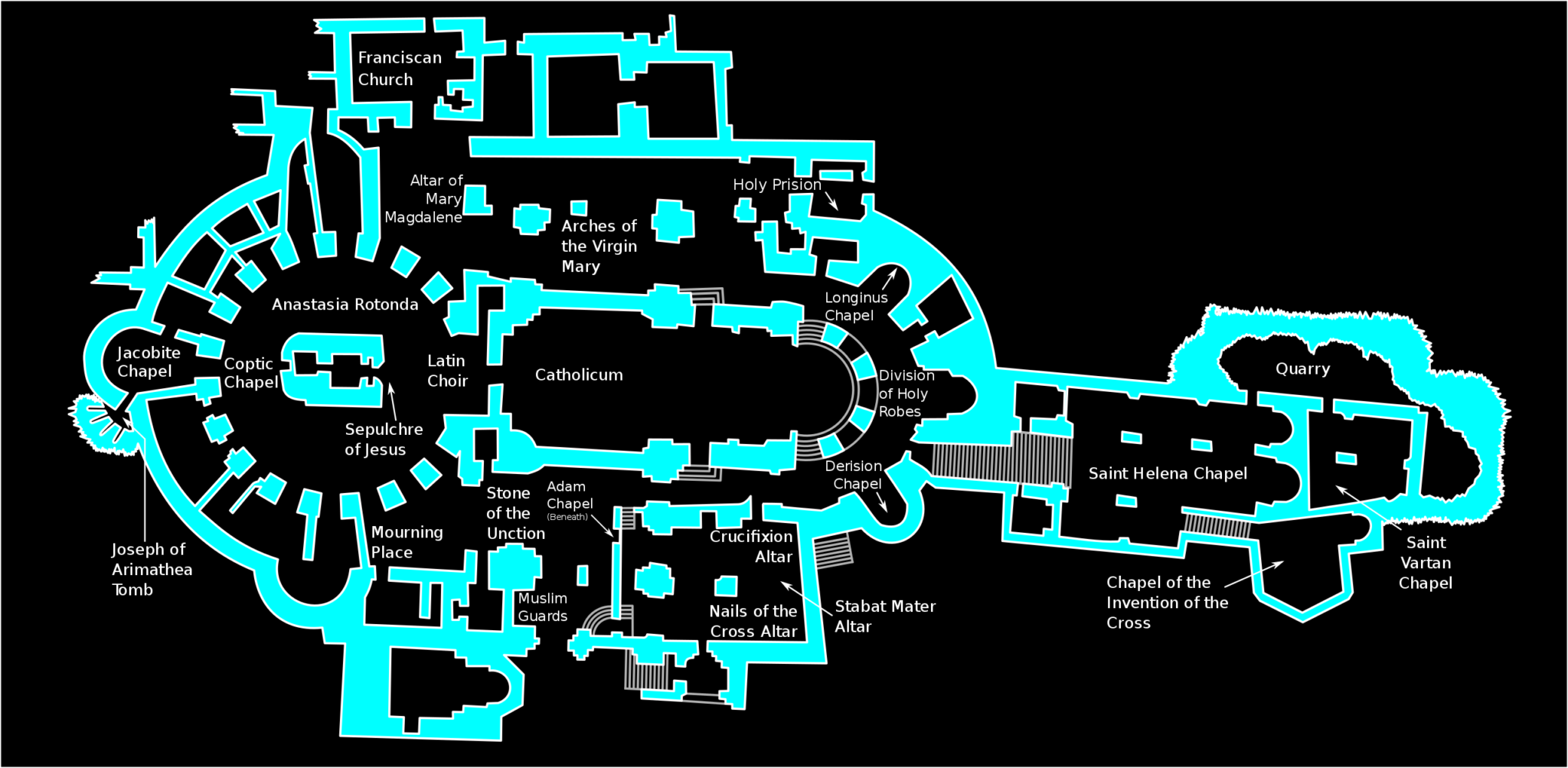 The Church Of The Holy Sepulchre Power And Religion The Pilgrim S Guide   Fig. 7. Anastasia Rotonda Inverted 2048x1003 